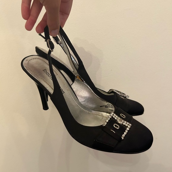 Enzo Angiolini Heels with Crystal Buckle size 7.5 - Picture 5 of 7